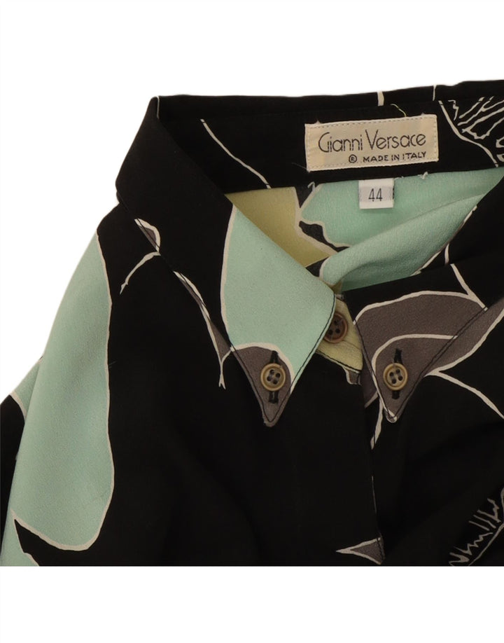 Camicia Donna Gianni Versace IT 44 Media Nera Floreale