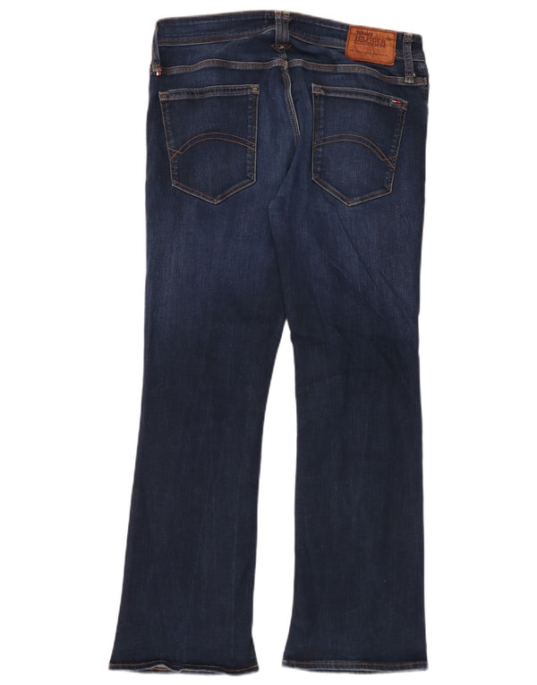 Tommy Hilfiger Uomo Zathan Bootcut Jeans W34 L30 Blu Navy Cotone