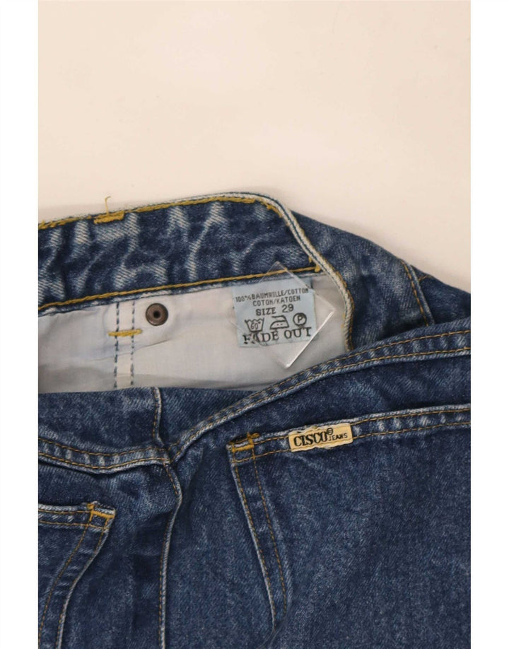 Gonna in denim da donna Cohn Cisco W29 cotone blu medio