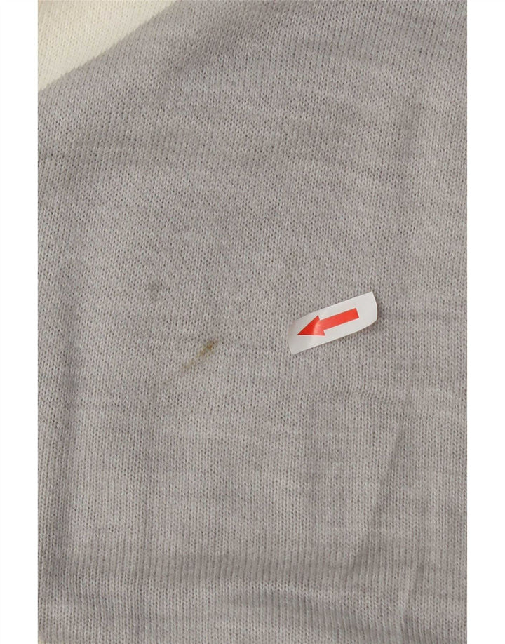Maglione maglione con scollo a barca da donna Marks & Spencer UK 16 grande grigio