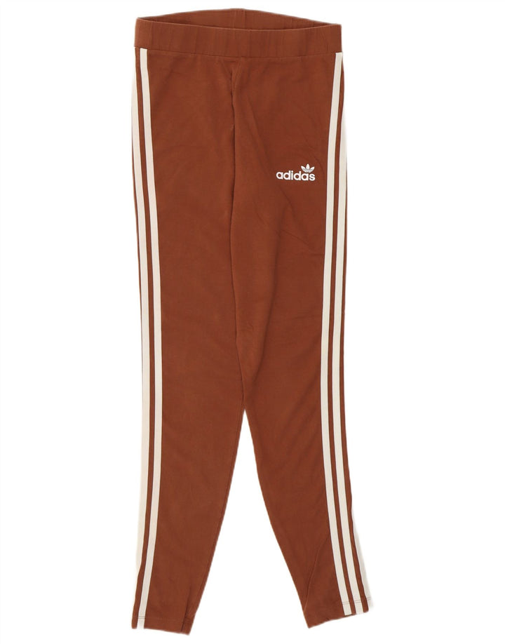 Leggings Adidas da donna UK 12 cotone marrone medio