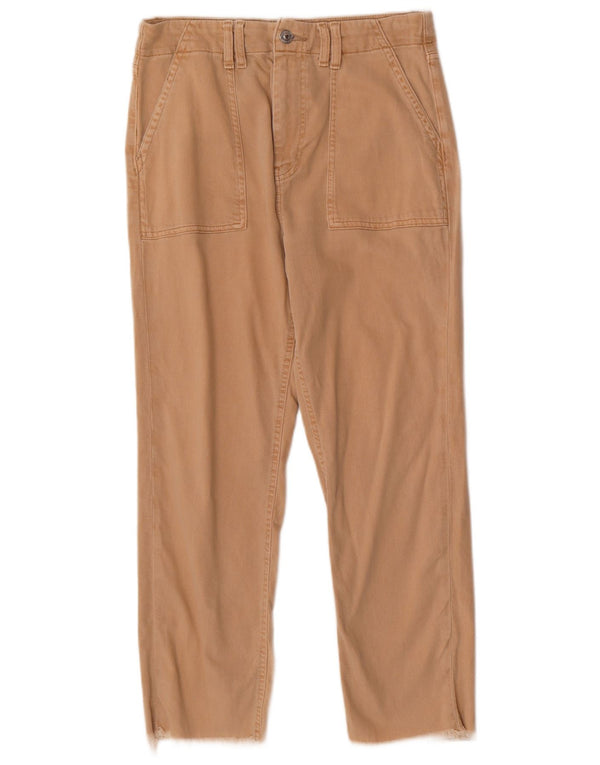 Pantaloni corti dritti da donna Marks & Spencer UK 12 Medium W30 L25 Beige