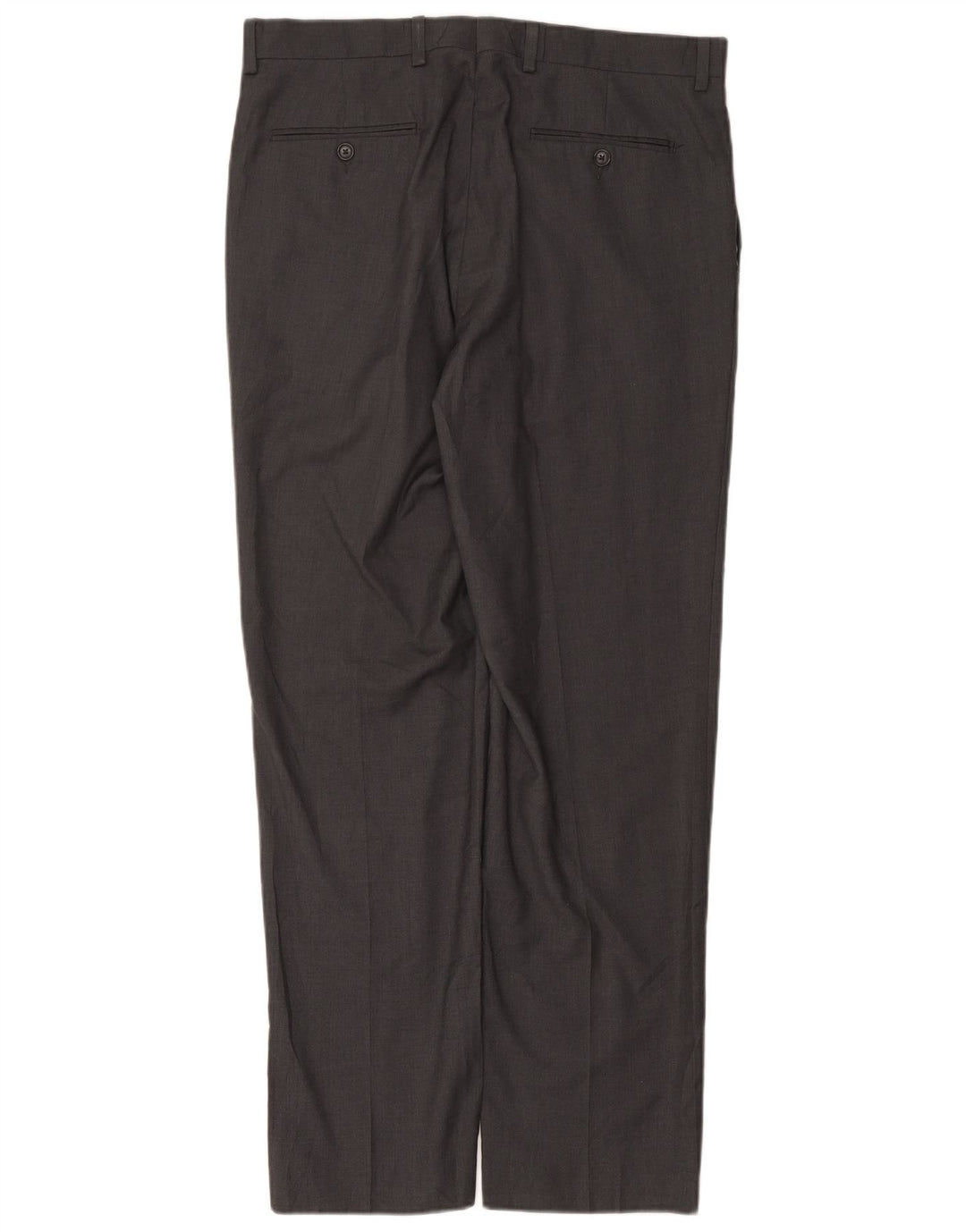 RALPH LAUREN Pantaloni da abito dritti da uomo W34 L32 Poliestere grigio