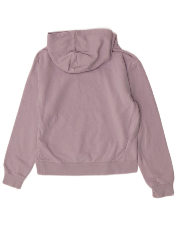 Maglione con cappuccio grafico per ragazze Champion 11-12 anni grande in cotone viola