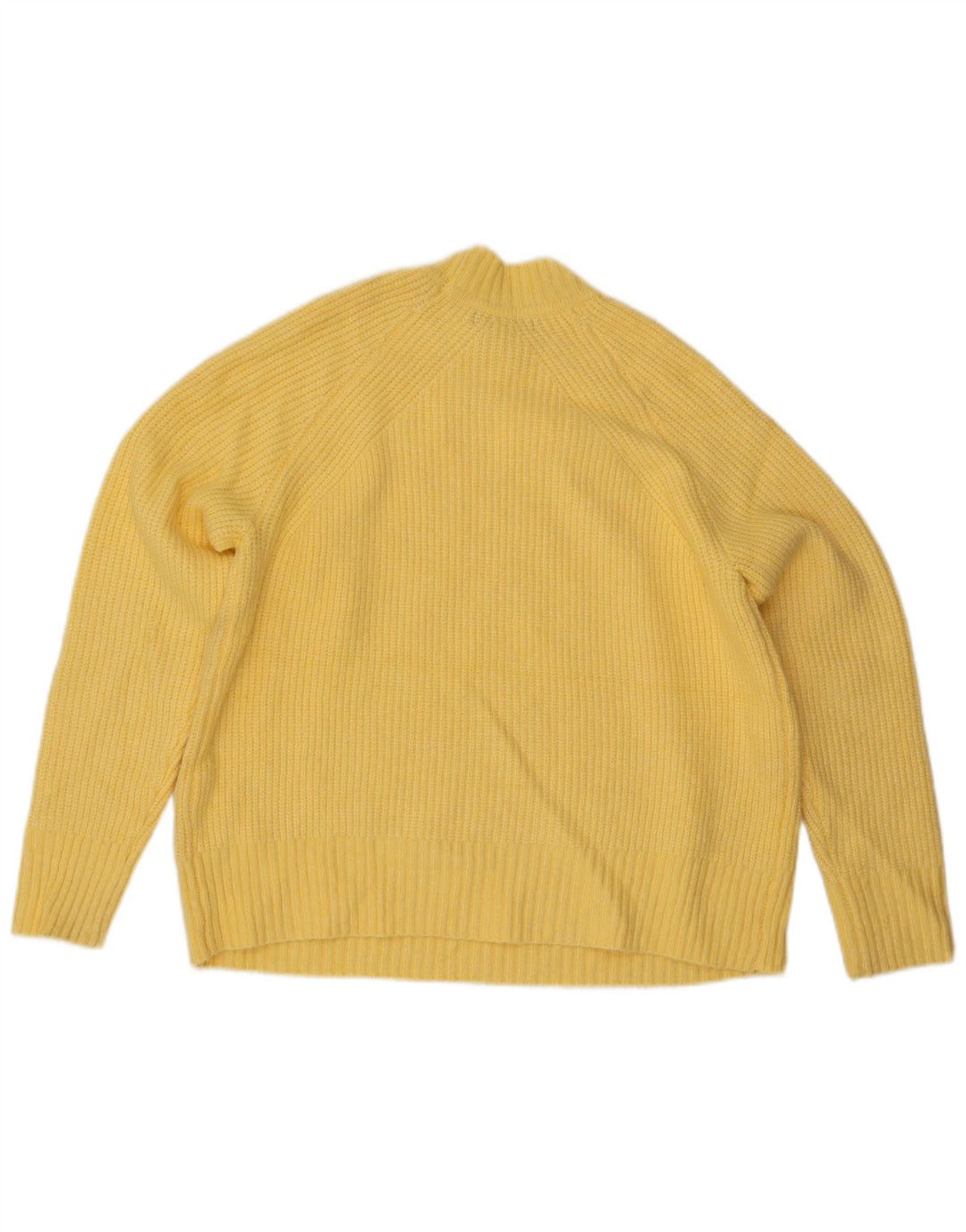 Maglione maglione girocollo da donna Marks & Spencer UK 16 grande giallo