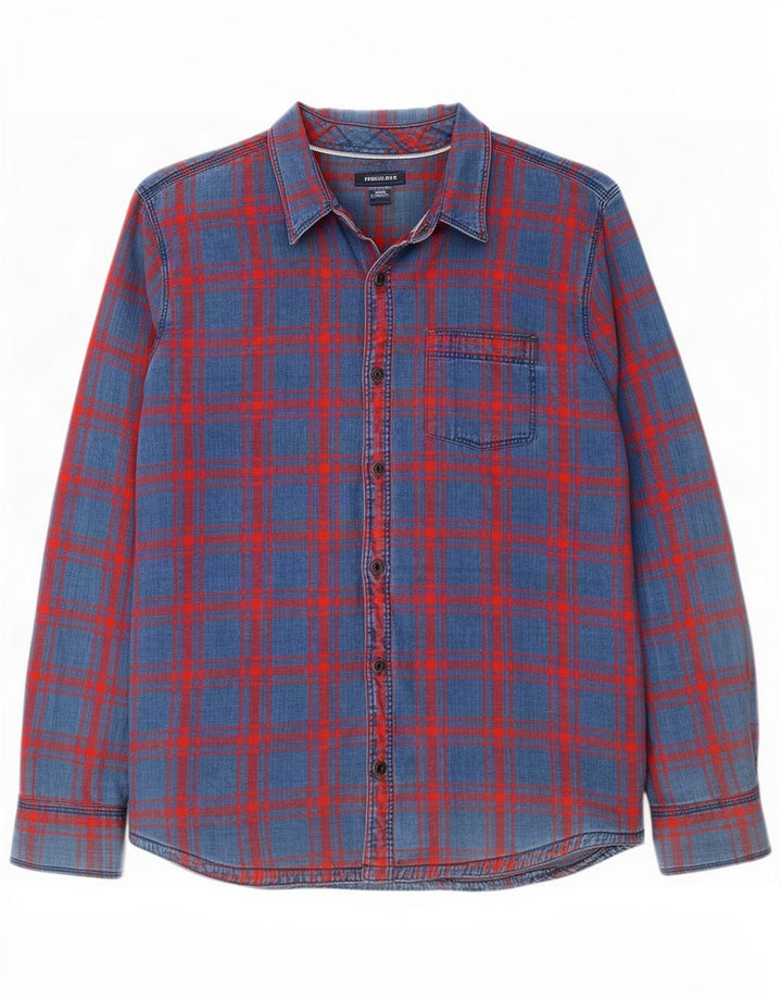 Camicia Indaco da uomo Fat Face 2XL Cotone a quadri blu