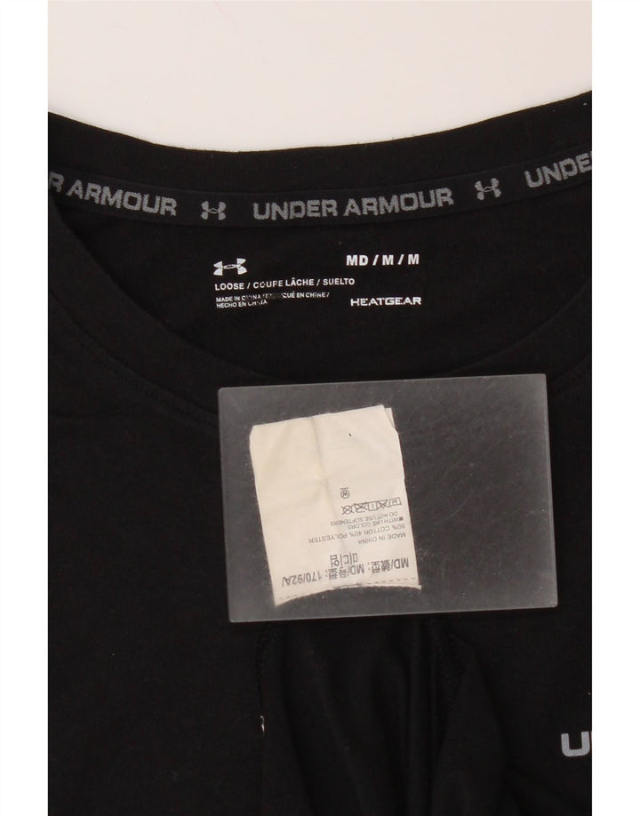 Maglietta Under Armour da uomo Heat Gear Top in cotone nero medio