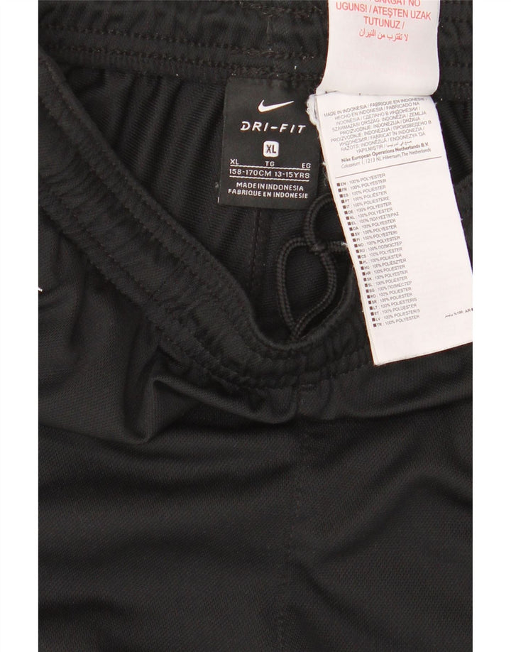 Pantaloni della tuta da ragazzo Nike Dri Fit 13-14 anni XL poliestere nero