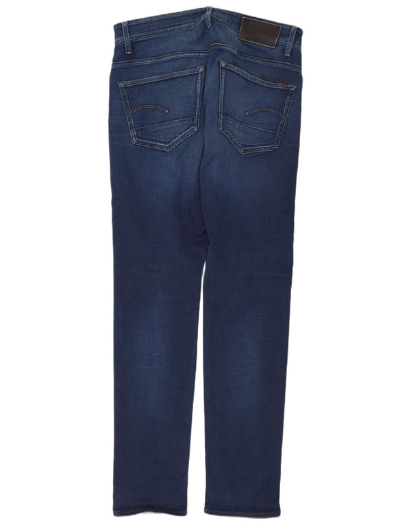 Jeans slim da uomo G-Star 3301 W32 L34 cotone blu navy