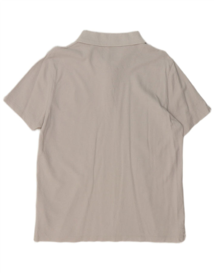 Polo da uomo LYLE & SCOTT grande in cotone bianco sporco