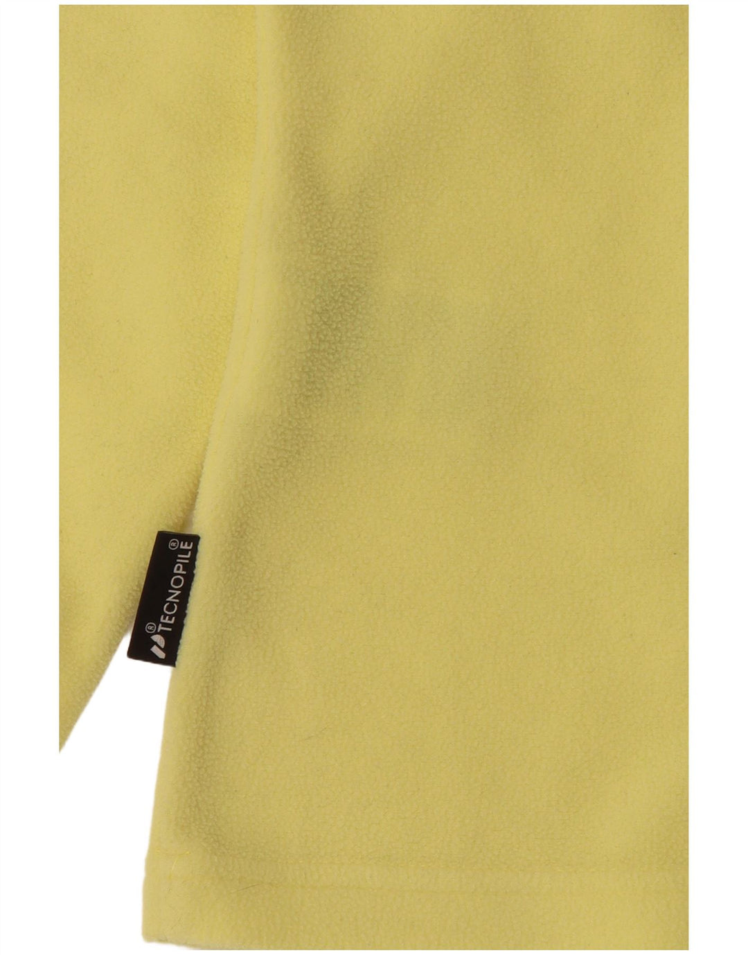 JACK WOLFSKIN Womens Zip Neck Fleece Jumper UK 16 Large Yellow Polyester