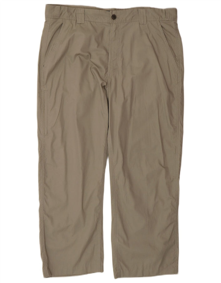 Pantaloni chino dritti da uomo Chaps W36 L32 in cotone grigio