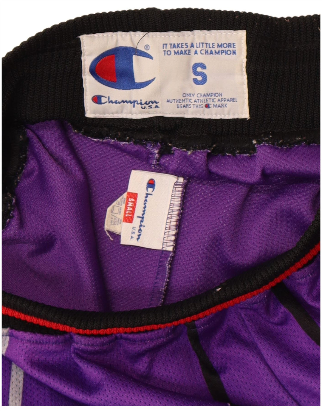 Pantaloncini Champion Mitchell&Ness NBA Los Toronto Raptors da uomo piccoli viola