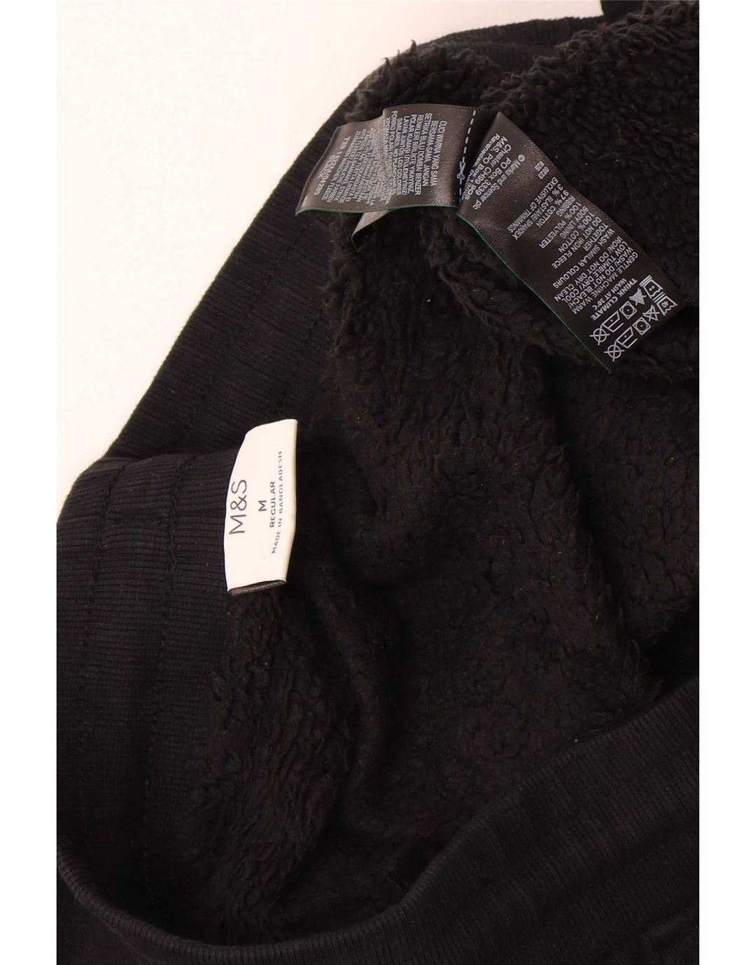 Pantaloni da tuta da uomo Marks & Spencer Joggers medio cotone nero