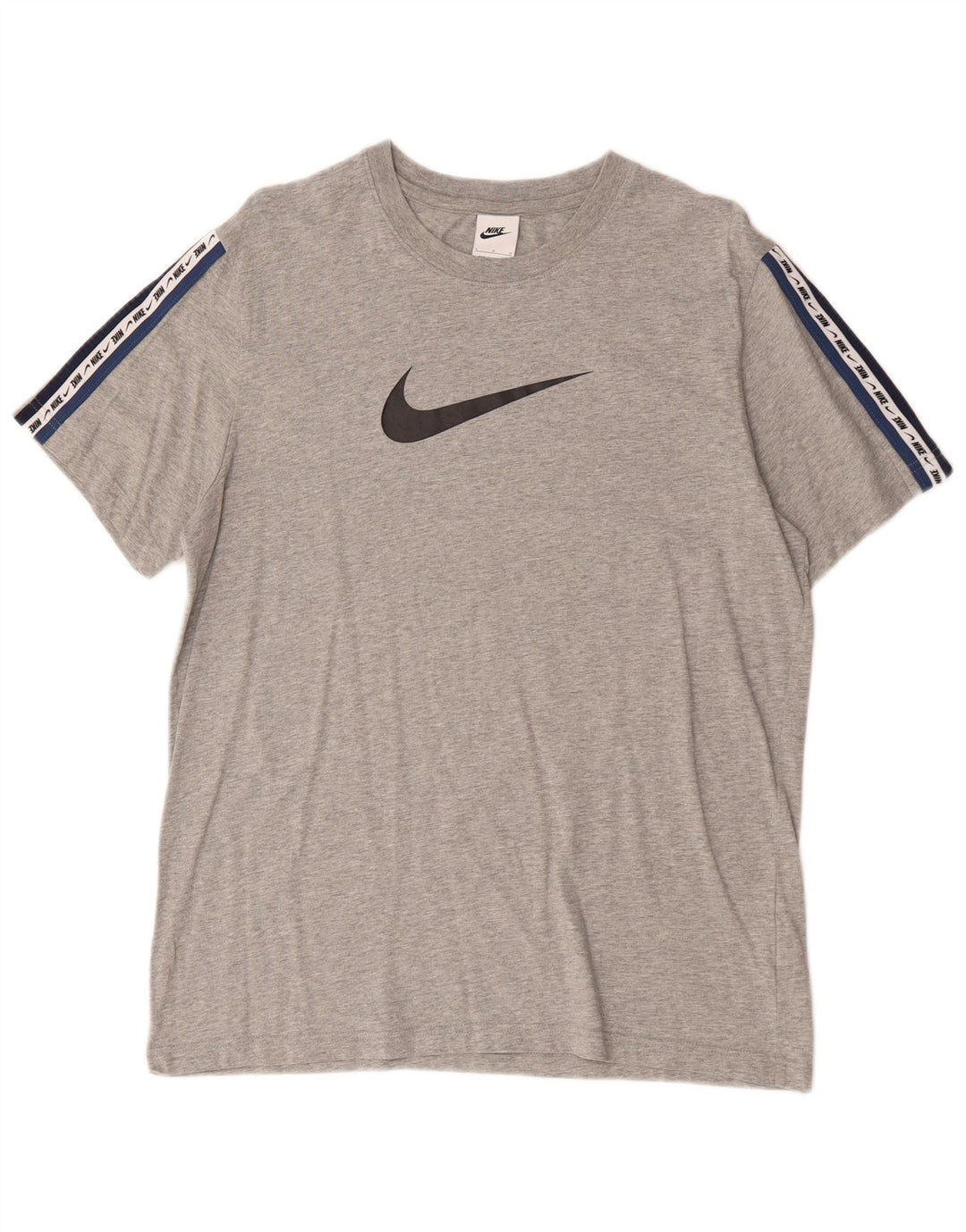 T-shirt grafica da uomo Nike Top grande in cotone grigio