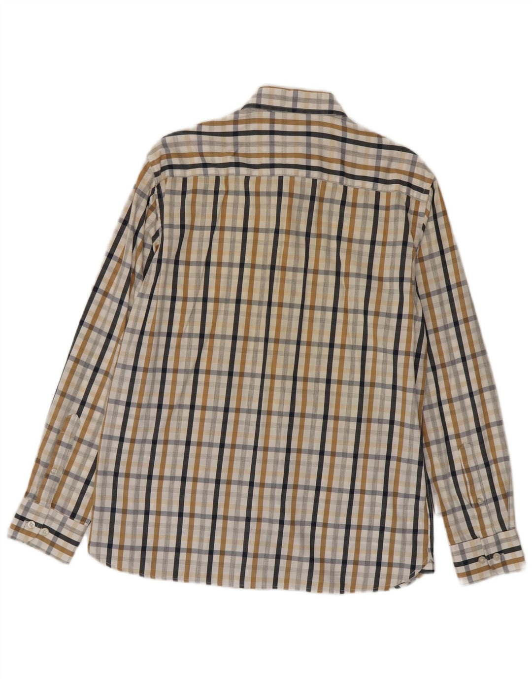 Camicia da uomo Marks & Spencer blu Harbour in cotone a quadretti multicolore medio