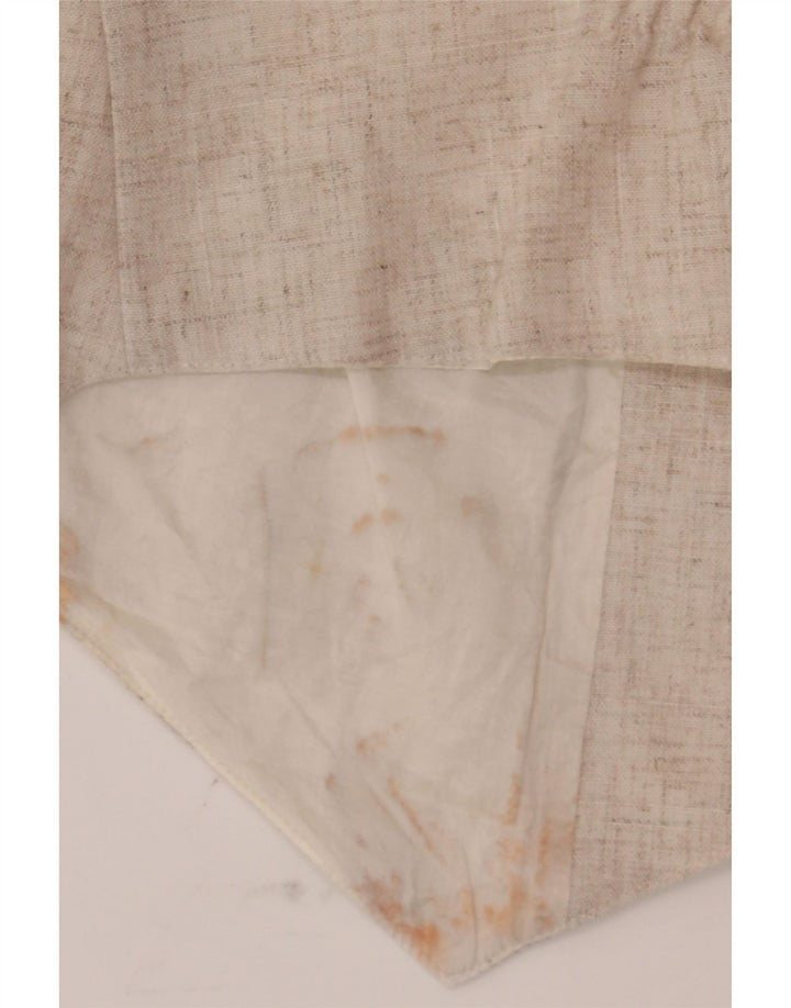 YESSICA Womens Waistcoat EU 40 Medium Beige Floral Polyester Vintage Yessica and Second-Hand Yessica from Messina Hembry 