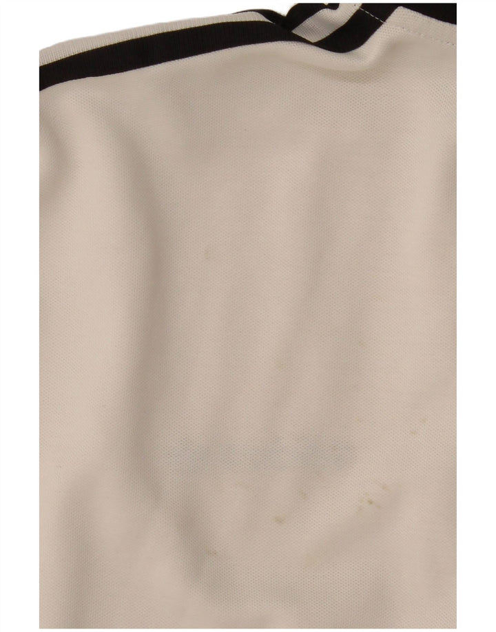 Giacca da ginnastica da uomo Adidas, giacca grande, in cotone color block bianco