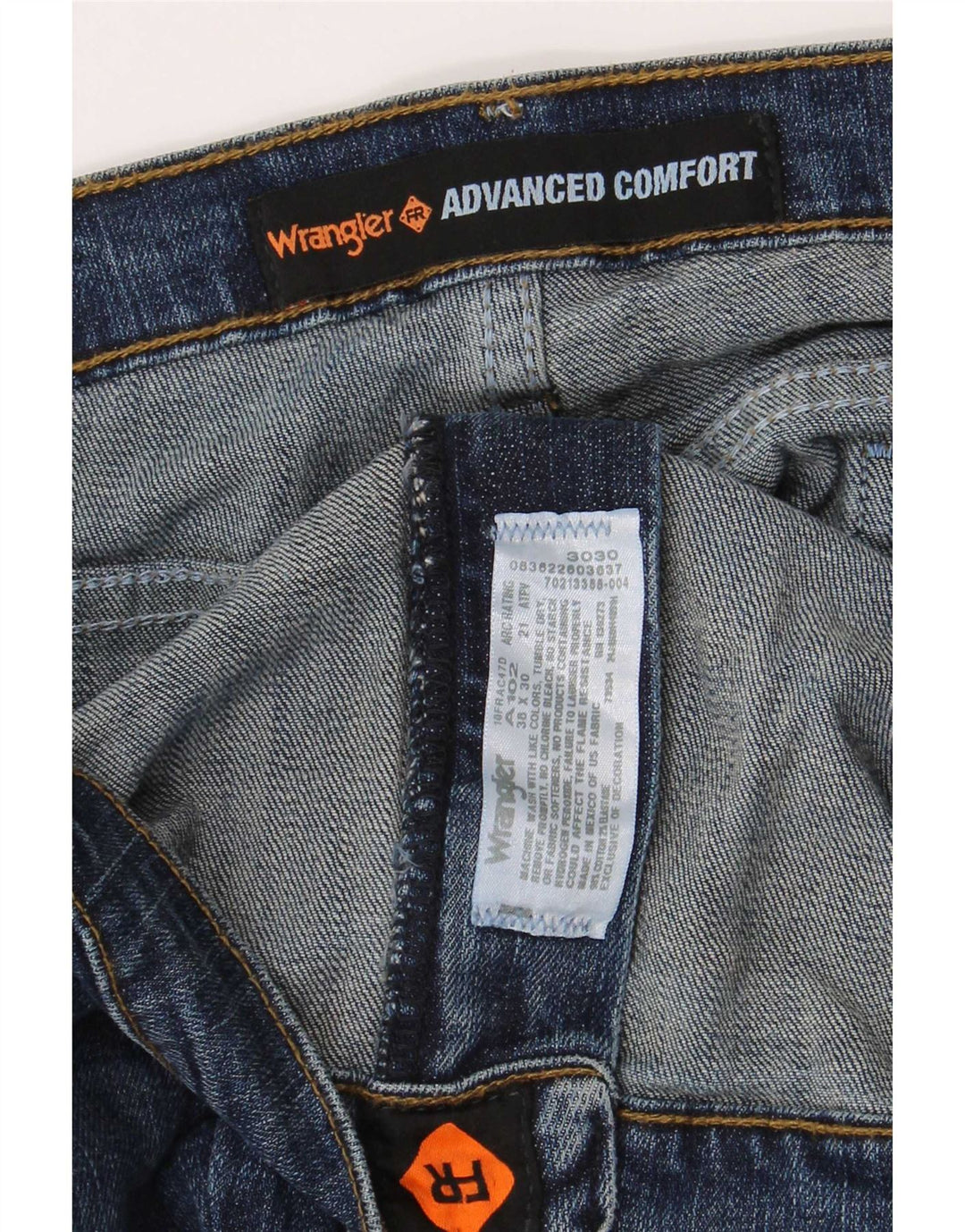 Jeans dritti da uomo Wrangler W38 L30 cotone blu