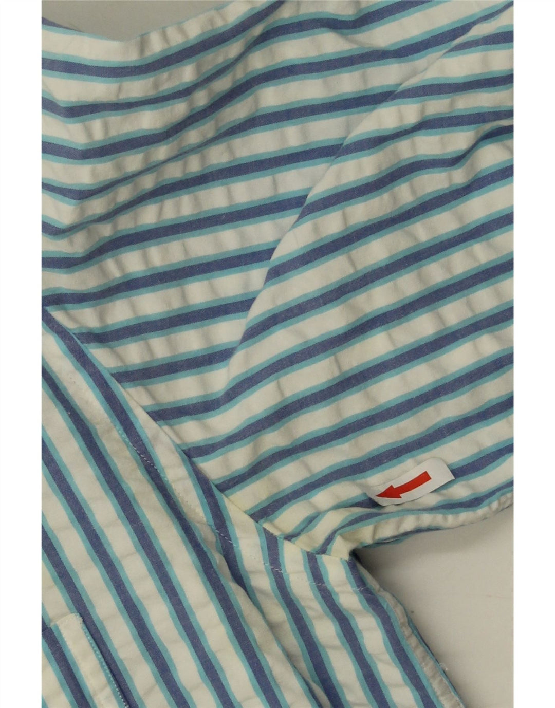 Camicia da uomo Best Company in cotone a righe grandi blu