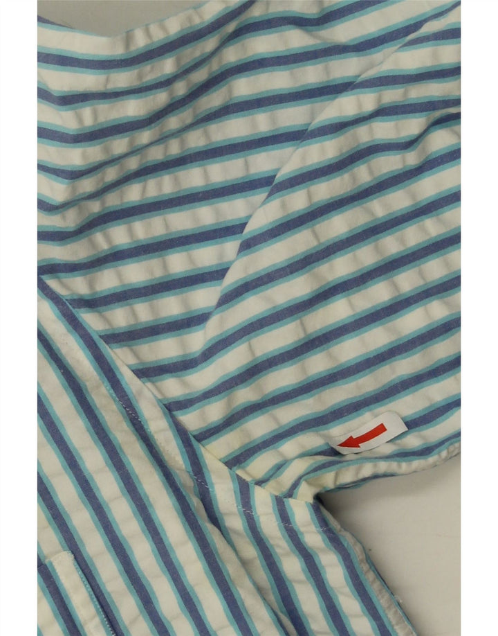 Camicia da uomo Best Company in cotone a righe grandi blu