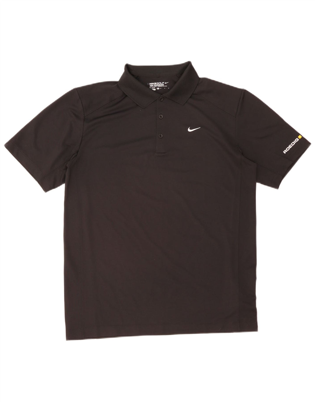 Polo grafica Nike da uomo Dri Fit grafica media nera in poliestere