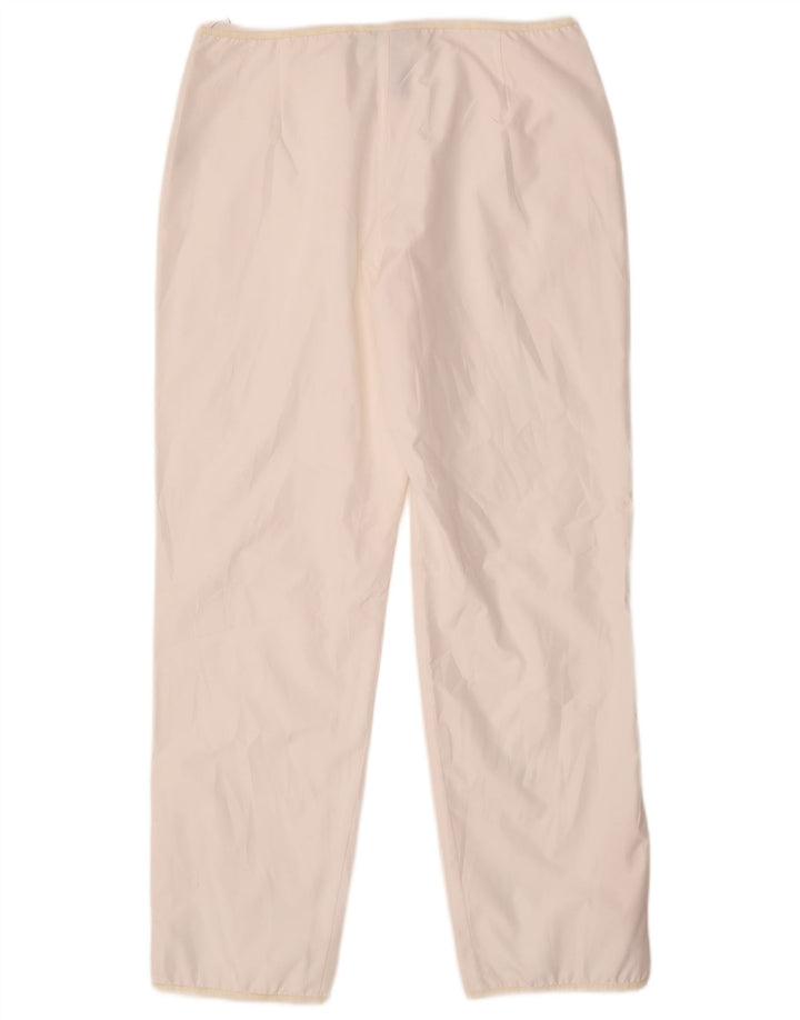 Pantaloni casual dritti da donna Dkny medi W30 L28 poliestere bianco
