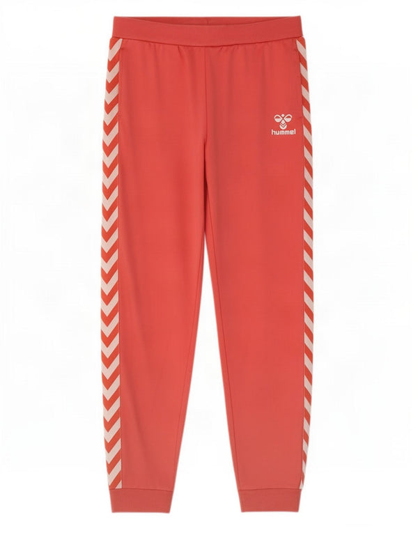 Hummel Pantaloni da tuta da uomo con grafica Joggers Poliestere rosa medio