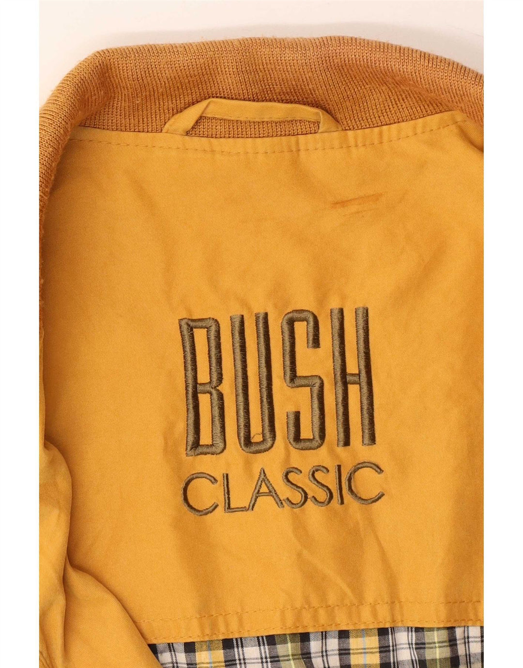 Bush Giubbotto bomber da uomo UK 36 piccolo poliestere giallo