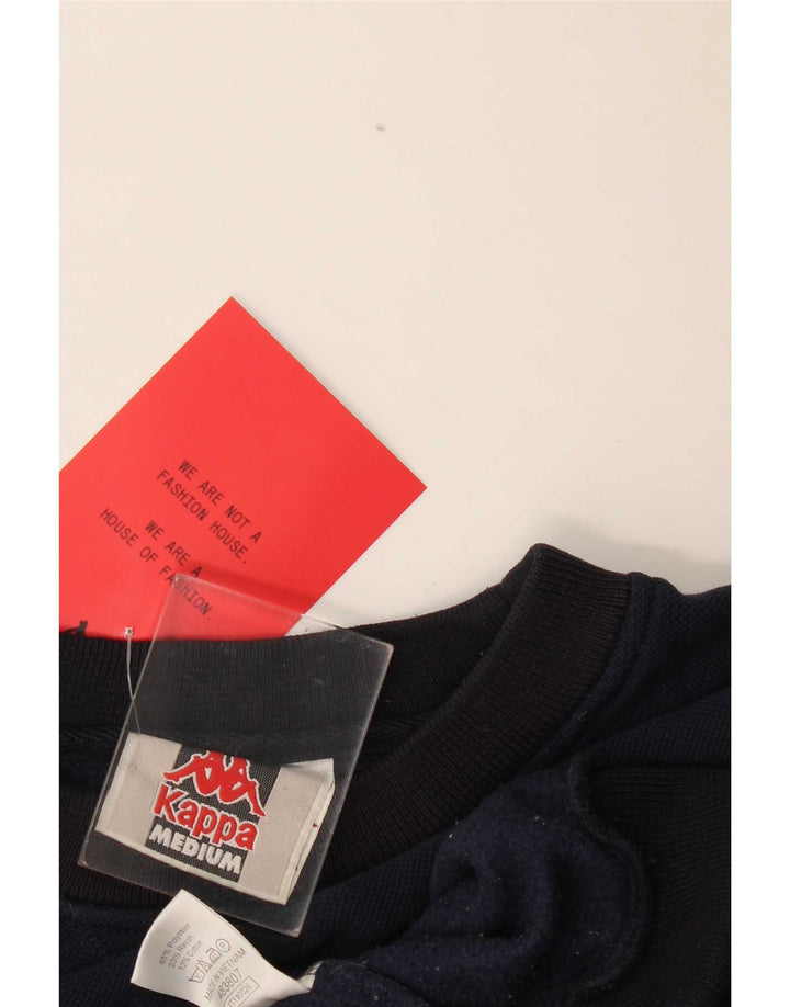 Felpa oversize da donna Kappa, maglione, UK 14, medio, blu navy, in poliestere