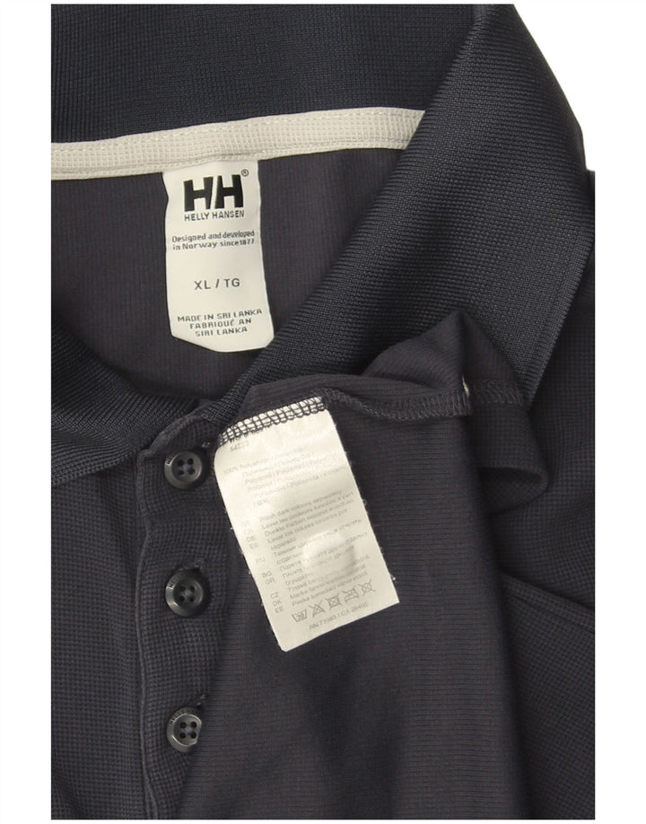 Polo da uomo HELLY HANSEN XL blu navy in poliammide