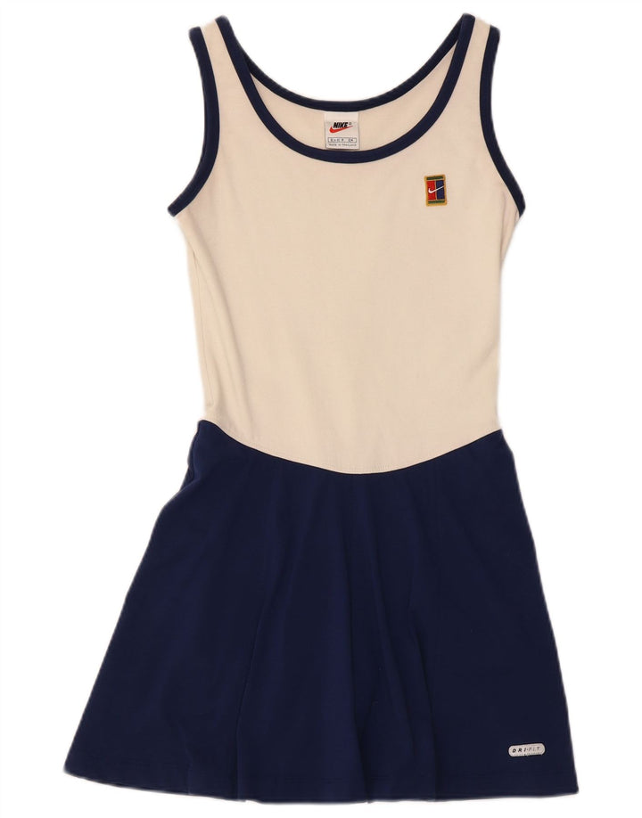 Abito da tennis Nike Donna US 4/6 Small Bianco Colorblock