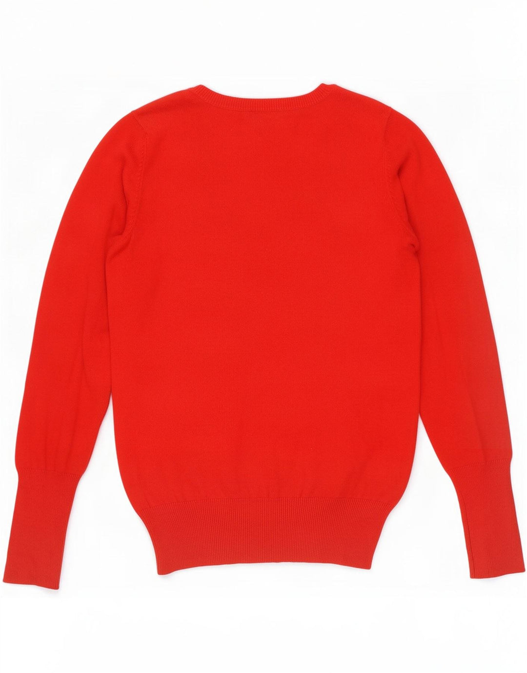 Maglione maglione con scollo a V da donna Zara UK 12 rosso medio