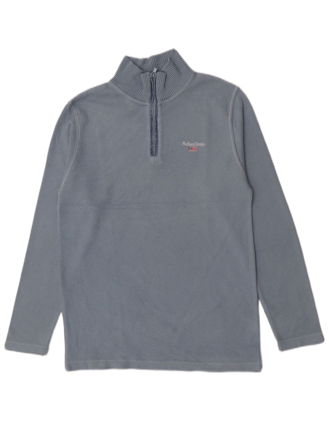 Maglione maglione con zip per ragazzi Marlboro Classics 15-16 anni grande blu