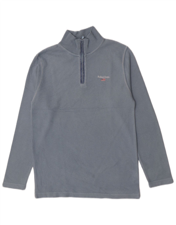 Maglione maglione con zip per ragazzi Marlboro Classics 15-16 anni grande blu