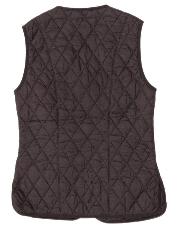 Gilet trapuntato da donna Barbour UK 8 Small nero in poliammide