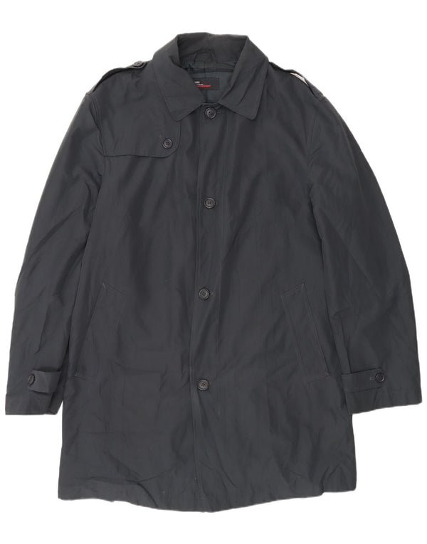 Trench da uomo Marks & Spencer UK 38/40 poliestere nero medio