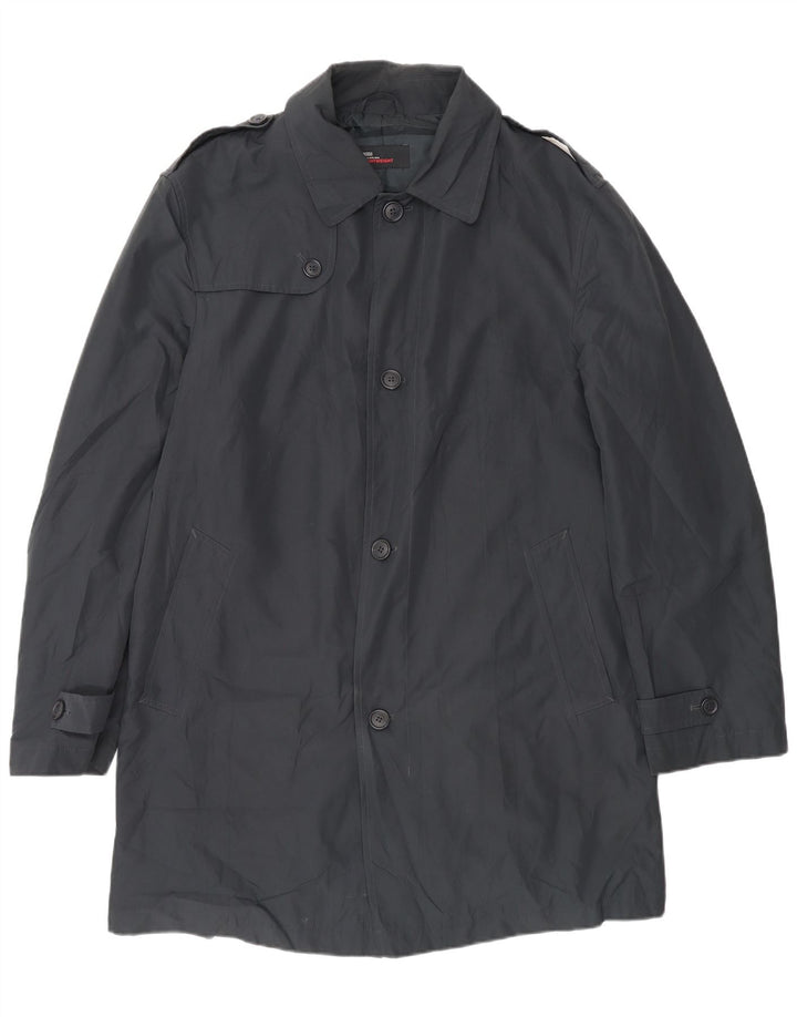 Trench da uomo Marks & Spencer UK 38/40 poliestere nero medio