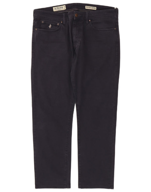 Jeans affusolati regolari da uomo Marlboro Classics W33 L28 cotone blu navy
