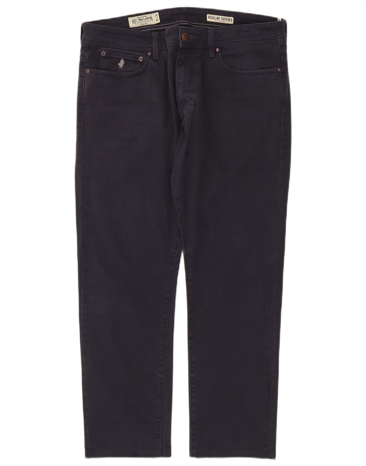 Jeans affusolati regolari da uomo Marlboro Classics W33 L28 cotone blu navy