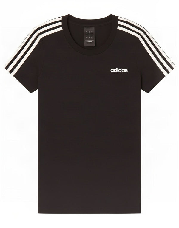 T-shirt da donna Adidas Top UK 8/10 piccola in cotone nero