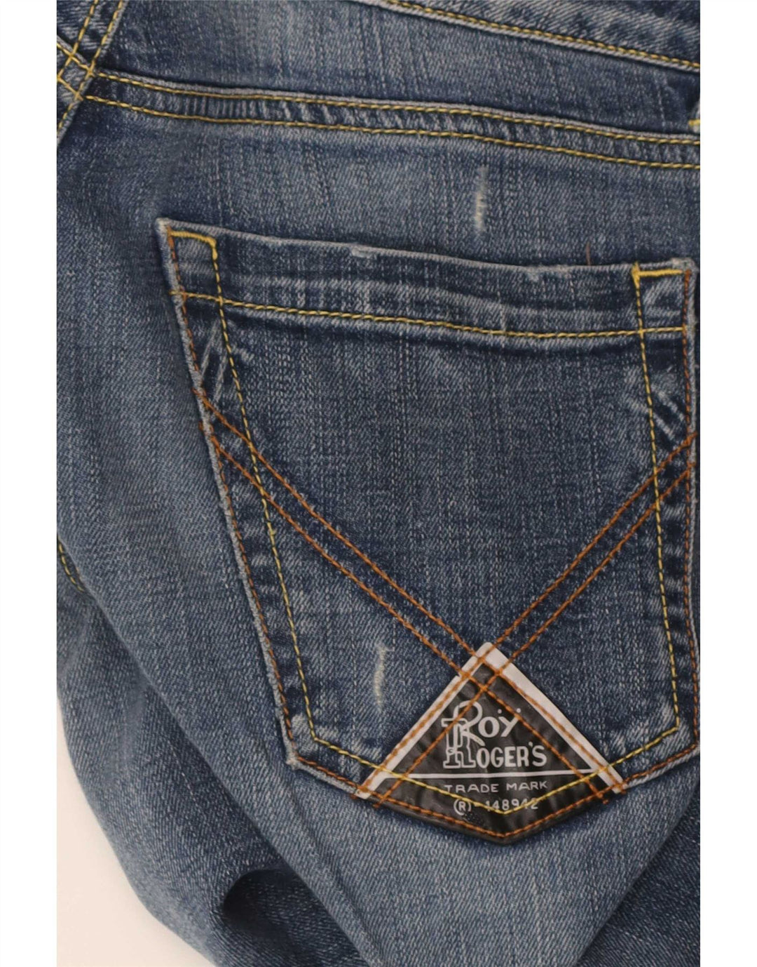 Jeans slim Seven Bell da donna Roy Rogers W27 L29 Blu
