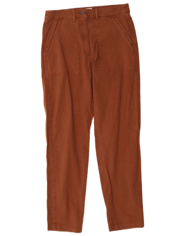 Pantaloni chino slim da donna White Stuff UK 10 Small W30 L29 Cotone marrone