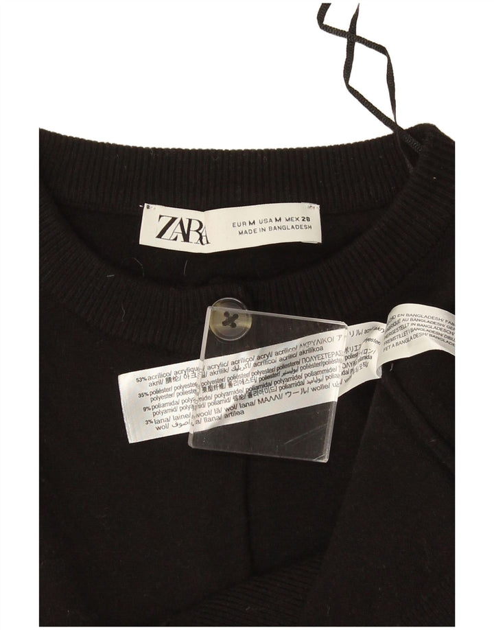 Maglione Bolero da donna Zara UK 14 medio nero acrilico