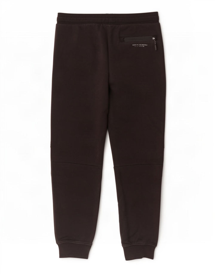 Armani Exchange Pantaloni da tuta da uomo Joggers piccoli in cotone nero