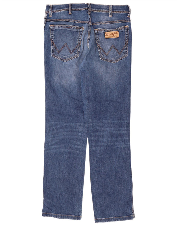 Jeans dritti elasticizzati Texas da donna WRANGLER W33 L31 cotone blu