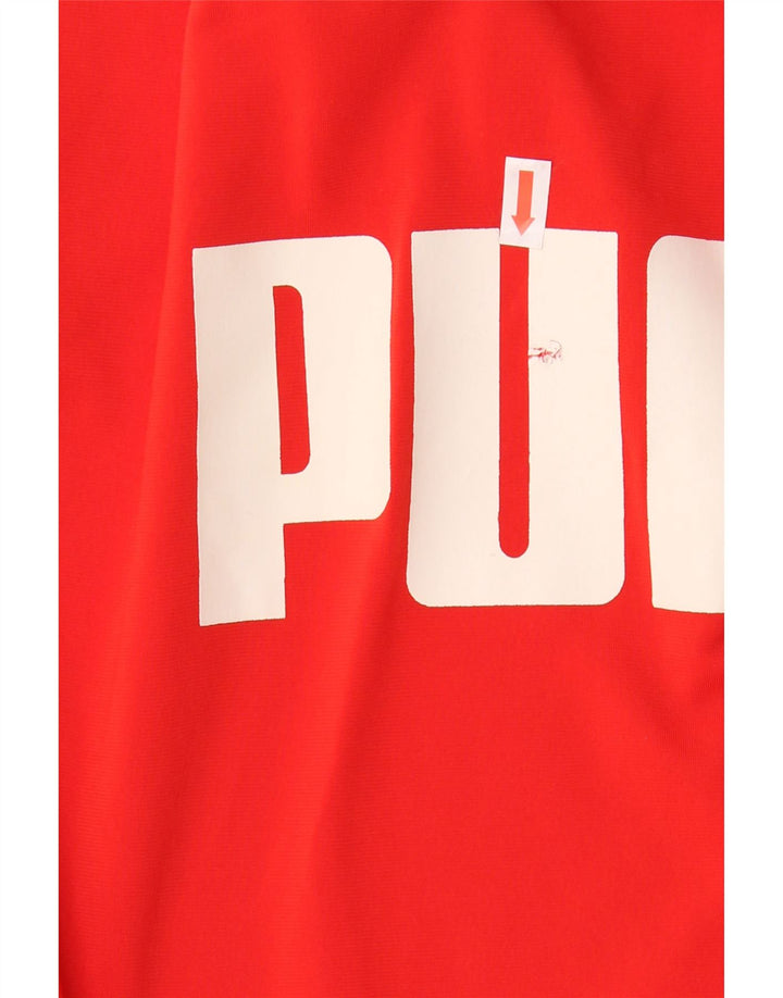 Giacca da tuta grafica da ragazzo Puma 15-16 anni Rosso Colourblock