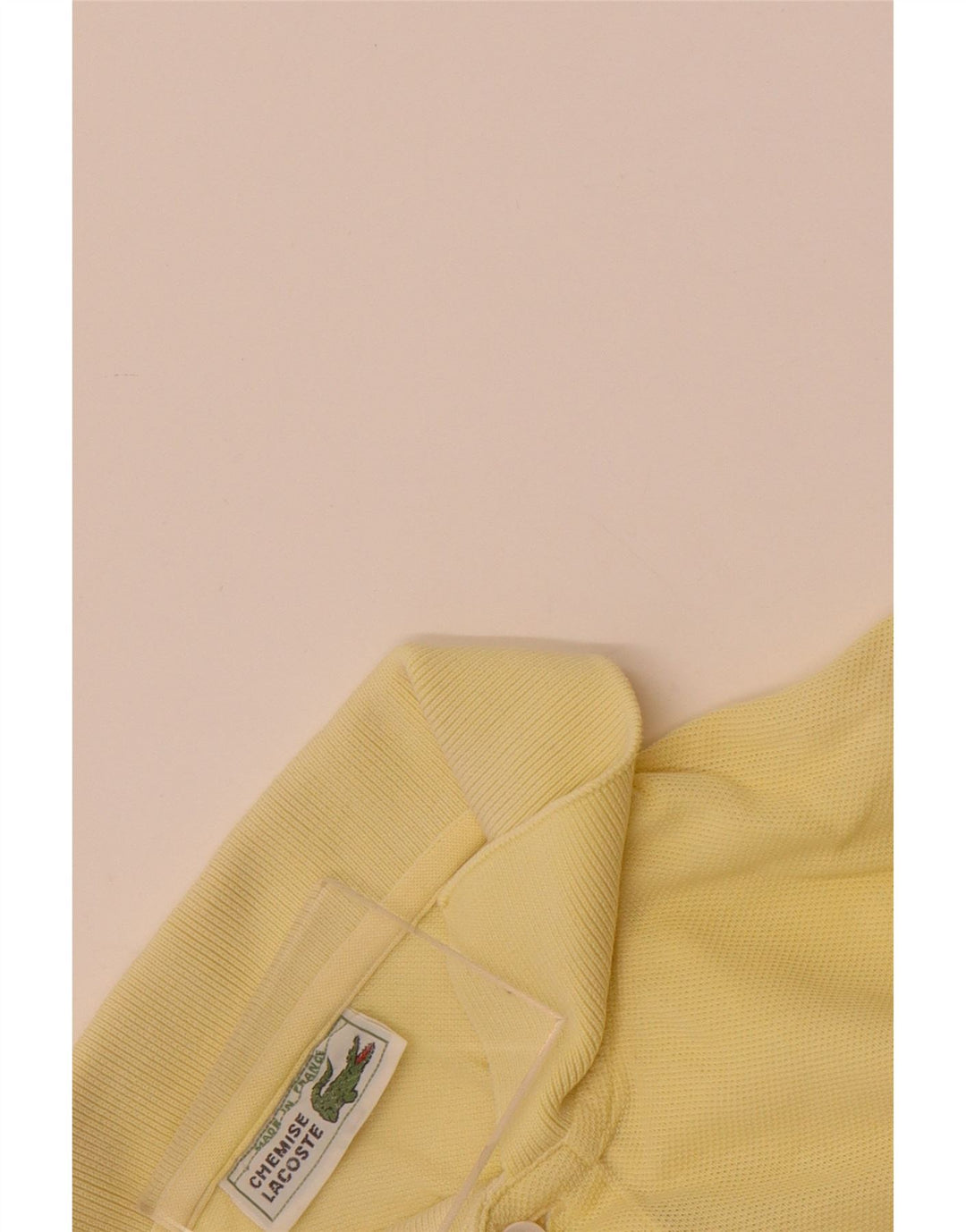 Polo da uomo Lacoste grande in cotone giallo