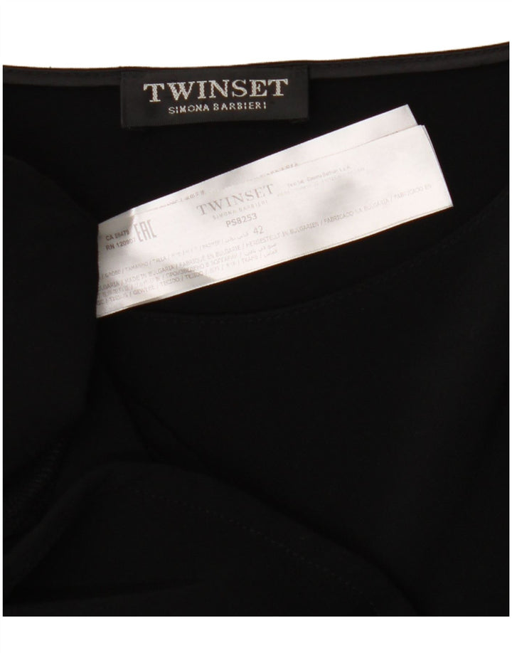 SIMONA BARBIERI Abito da donna a trapezio con maniche a 3/4 Twinset IT 42 Medio Nero