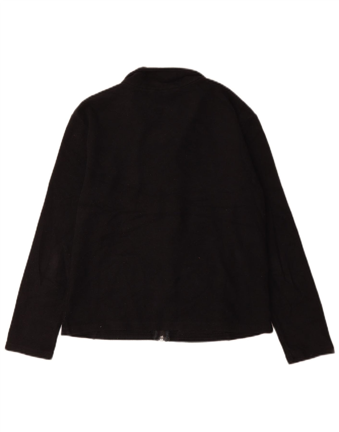 Giacca in pile da donna Marks & Spencer UK 12 poliestere nero medio